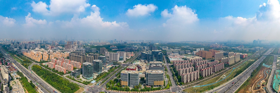 中國（南京）軟件谷，是軟件產業重要集聚地。南京市雨花臺區委宣傳部供圖