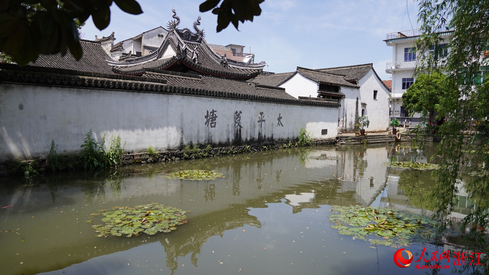 崇仁古鎮老街太平菱塘。人民網 陳陸洵攝